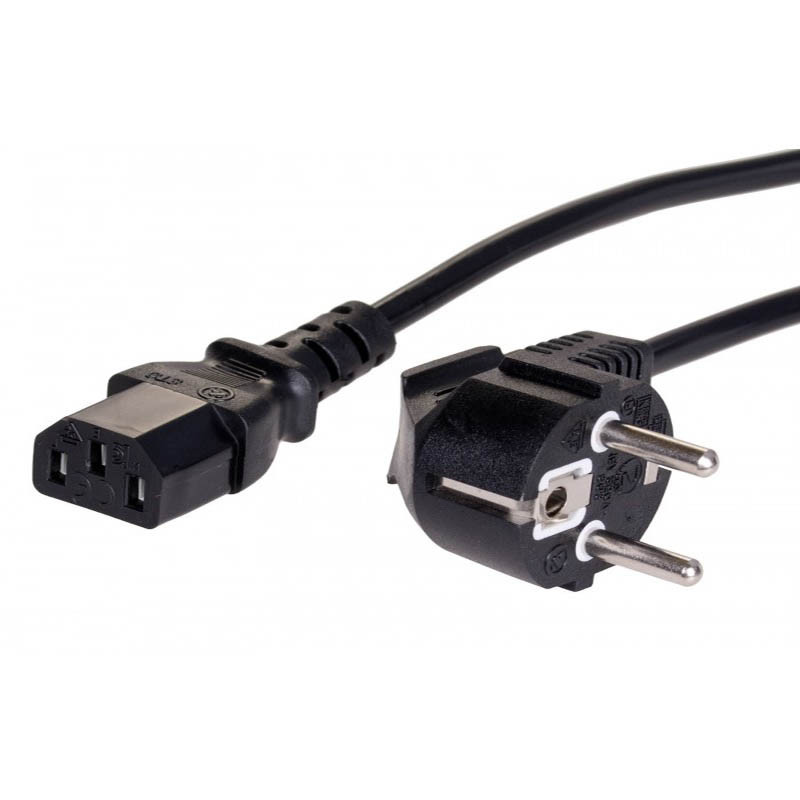 کابل برق سه پین منبع تغذیه کامپیوتر مدل PC-163A طول 1.5 متر