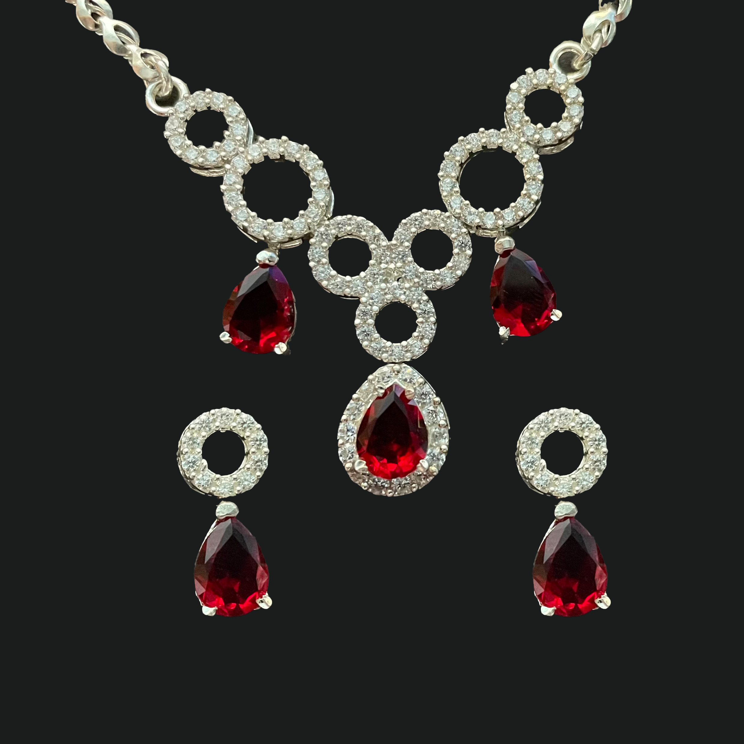 نیم ست نقره زنانه مدل 30709 نیم ست نقره زنانه مدل 30709