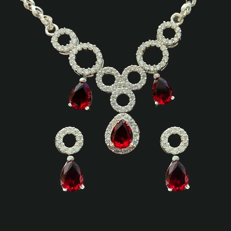 نیم ست نقره زنانه مدل 30709 نیم ست نقره زنانه مدل 30709