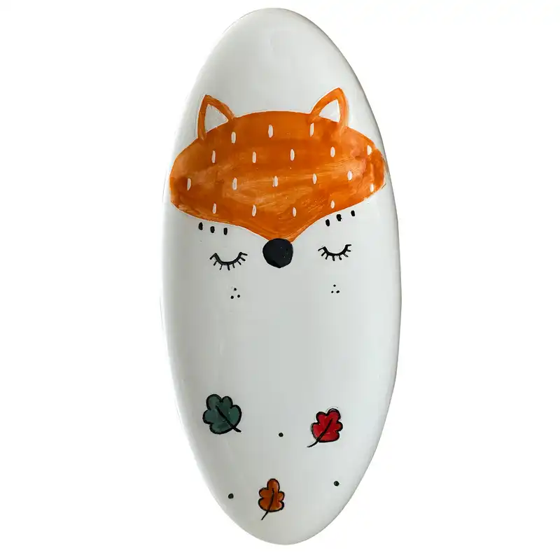 سینی سرامیکی مدل روباه و پاییز