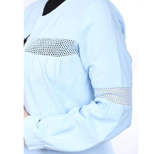 مانتو زنانه کد m.to.a 01 رنگ آبی