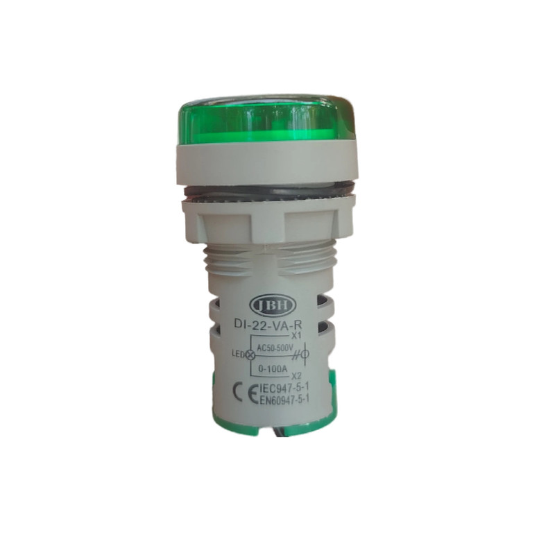 چراغ سیگنال ولتمتر و آمپرمتر جی بی اچ کد JBH/DI22-VA-R-G چراغ سیگنال ولتمتر و آمپرمتر جی بی اچ کد JBH/DI22-VA-R-G
