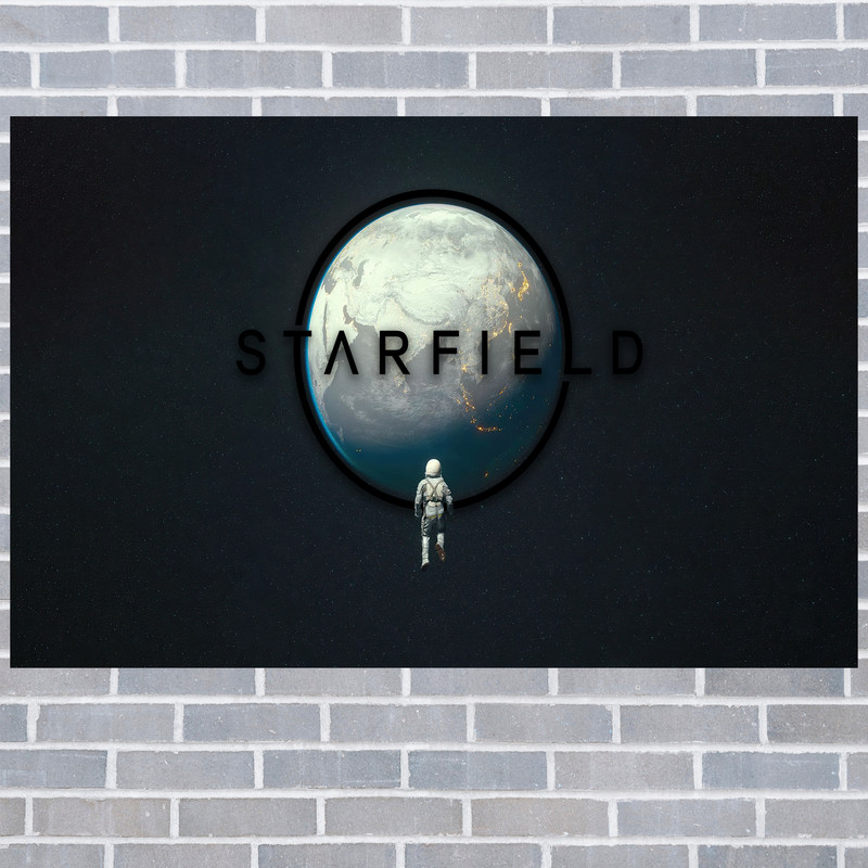 تابلو شاسی مدل گیمینگ طرح پوستر اصلی بازی جدید کامپیوتر ی استارفیلد starfield کد 1074