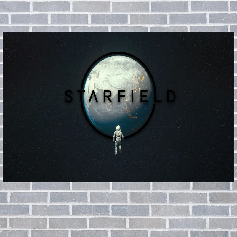 تابلو شاسی مدل گیمینگ طرح پوستر اصلی بازی جدید کامپیوتر ی استارفیلد starfield کد 1074