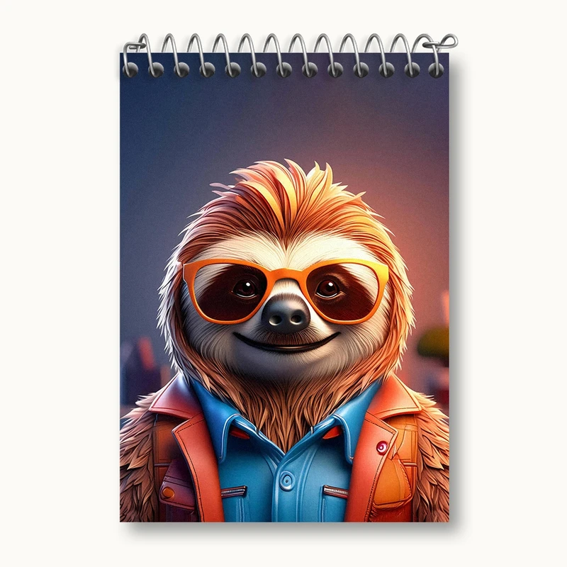 دفتر یادداشت 50 برگ خندالو مدل تنبل بامزه کد N1237