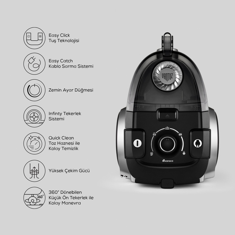 جاروبرقی کاراجا مدل 153.03.06.8344