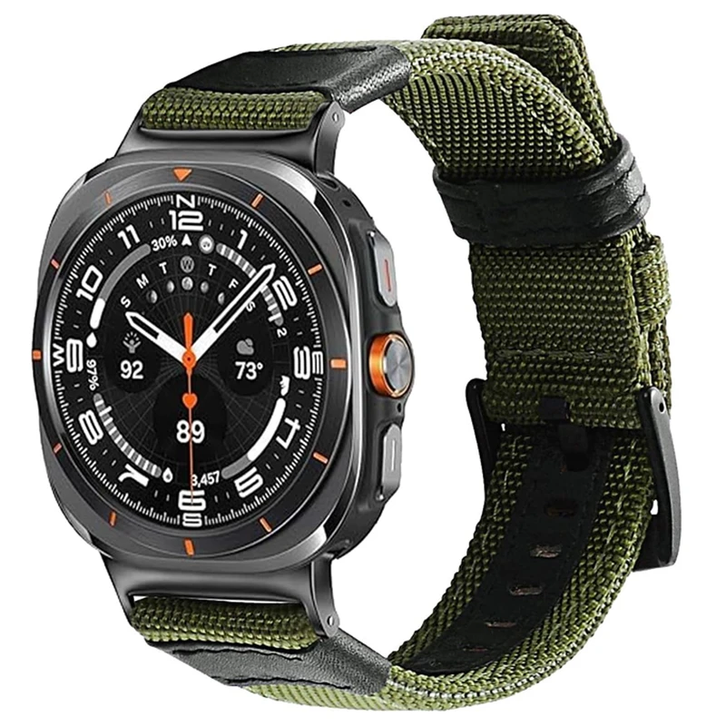 بند اسپریگ مدل Military Canv مناسب برای ساعت هوشمند سامسونگ Galaxy Watch 7 Ultra 47mm
