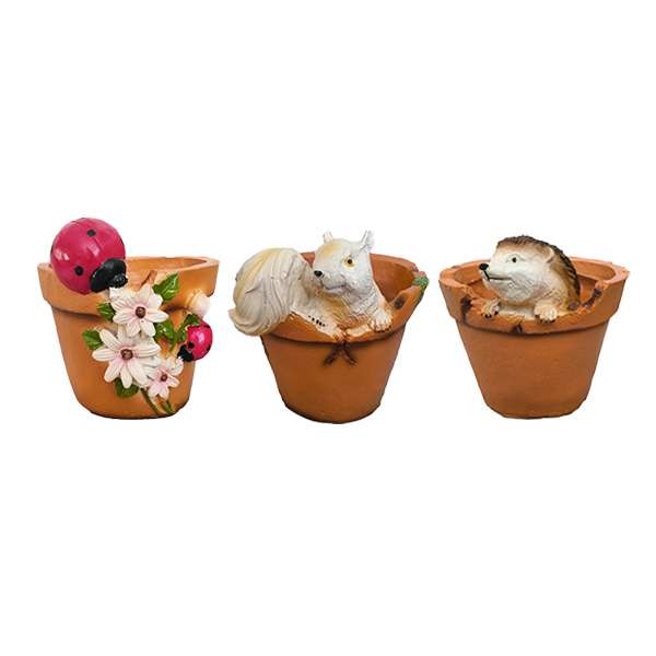 گلدان دکوری مدل مزرعه حیوانات مجموعه 3 عددی گلدان دکوری مدل مزرعه حیوانات مجموعه 3 عددی