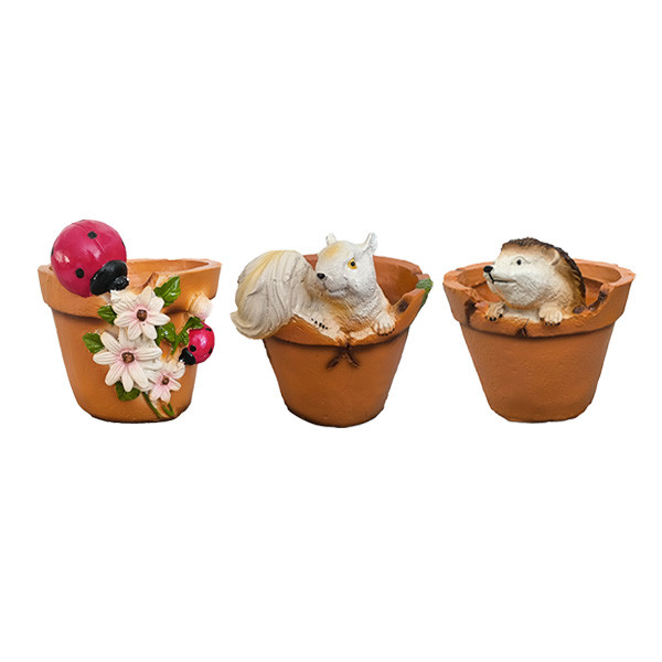 گلدان دکوری مدل مزرعه حیوانات مجموعه 3 عددی گلدان دکوری مدل مزرعه حیوانات مجموعه 3 عددی