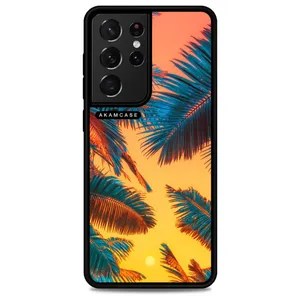 AKAM AMC-WSGS21U-LEAVES-28 Cover For Samsung Galaxy S21 Ultra