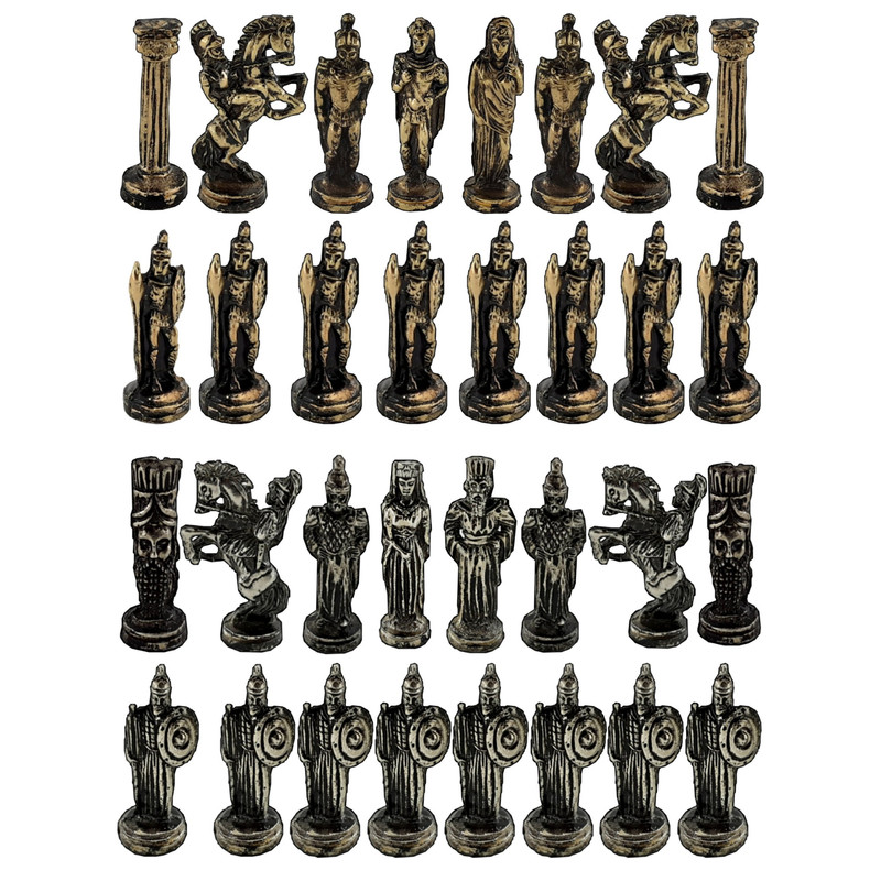 مهره شطرنج مدل جنگ صلیبی مجموعه 32 عددی