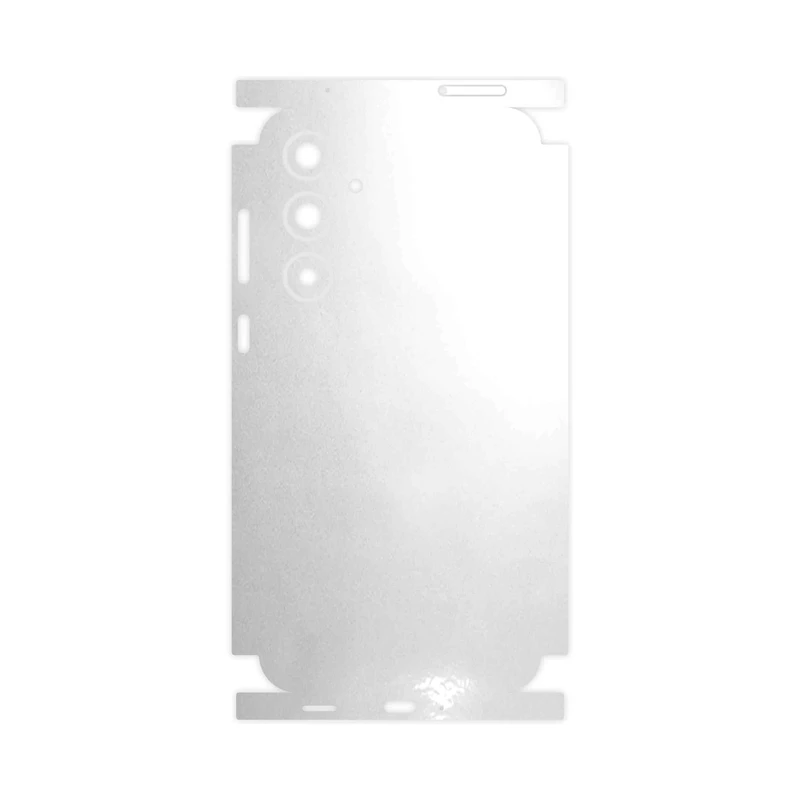 برچسب پوششی ماهوت مدل Metallic-White-FullSkin مناسب برای گوشی موبایل سامسونگ Galaxy A35