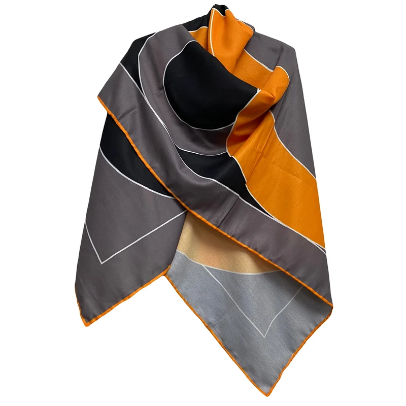 روسری زنانه مدل نخی کجراه پاییزه دست دوز کد 1551