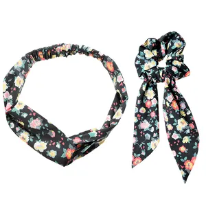 ست هدبند و کش مو زنانه دلنار گالری مدل شکوفه ریز