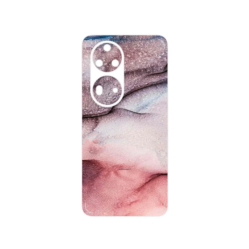 برچسب پوششی ماهوت مدل Smoky pink marble مناسب برای گوشی موبایل هوآوی P50 Pro
