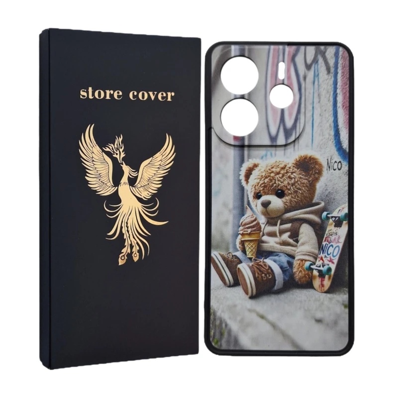 کاور استور کاور طرح قاب طرح دار مناسب برای گوشی موبایل شیائومی Redmi Note 14 4G