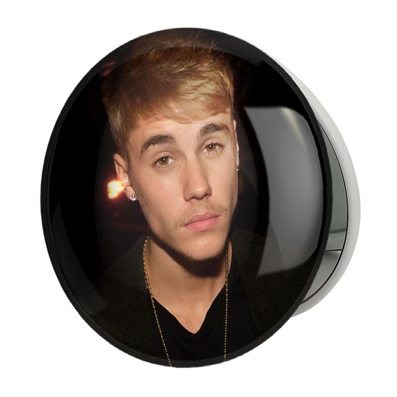 آینه جیبی خندالو طرح جاستین بیبر Justin Bieber مدل تاشو کد 2697 