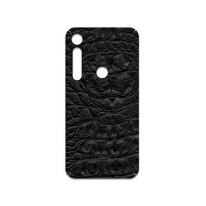 MAHOOT Black-Crocodile-Leather Cover Sticker for motorola One Vision Plus