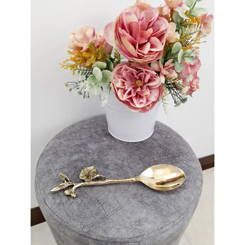 قاشق آجیل خوری برنزی طرح شکوفه