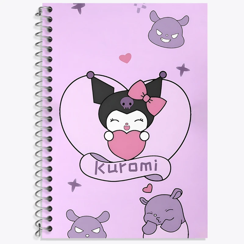 دفتر نت موسیقی 50 برگ خندالو طرح کرومی (Kuromi) کد N4824