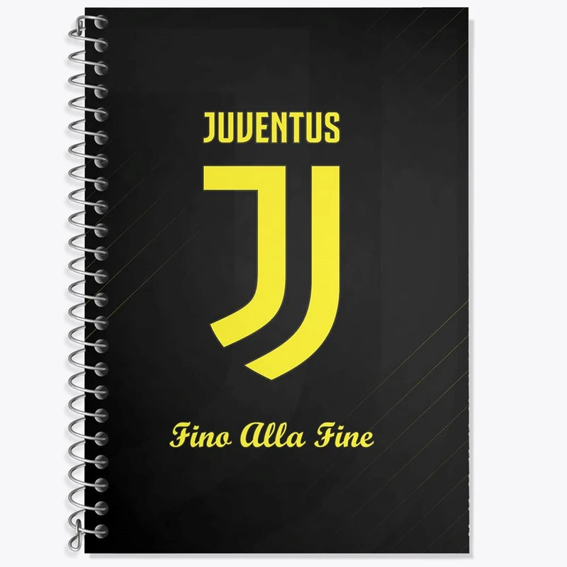 دفتر زبان 50 برگ خندالو مدل دو خط طرح باشگاه یوونتوس کد 26853
