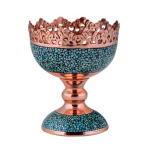 آجیل خوری فیروزه کوبی مسی مدل F063 کد 13