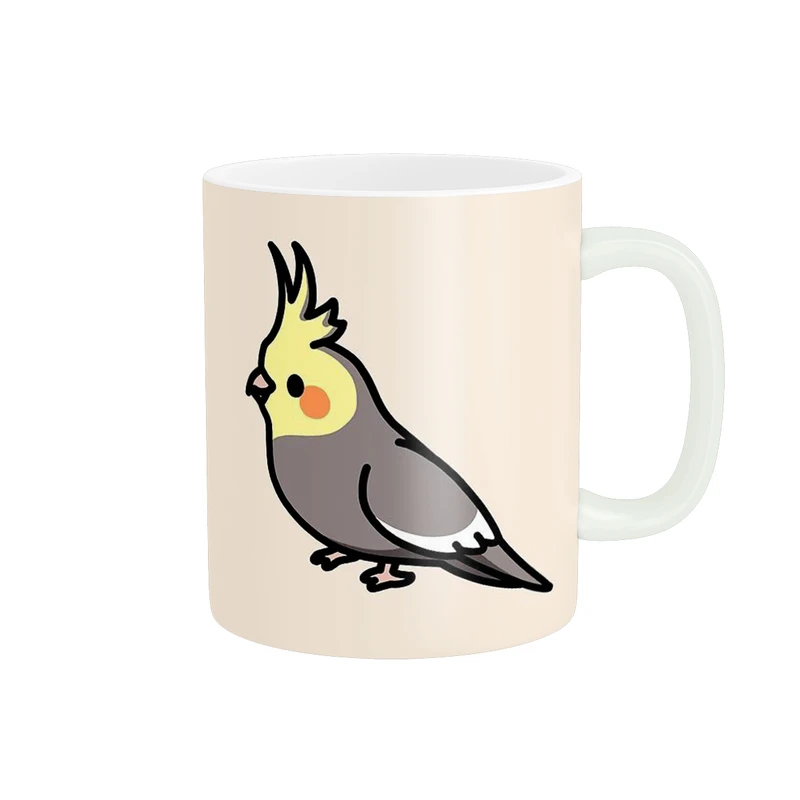 ماگ پاد آفرین مدل فانتزی طرح پرنده عروس هلندی کد p11173