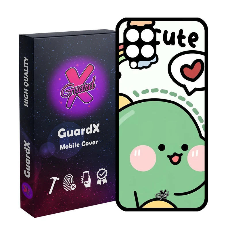 کاور گارد ایکس طرح Cute مدل Glass10561 مناسب برای گوشی موبایل سامسونگ Galaxy A12/M12/F12