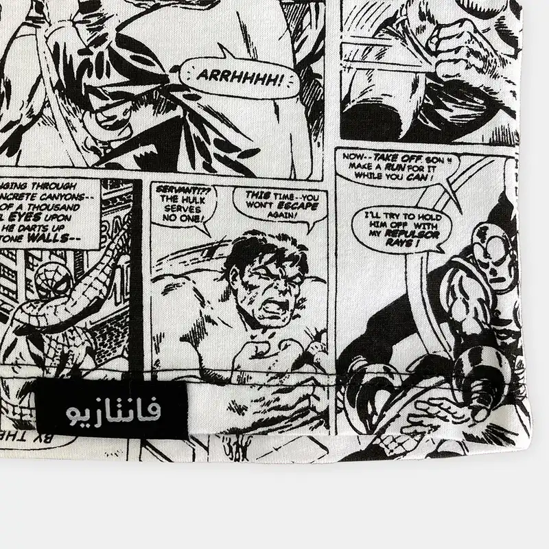 تی شرت آستین کوتاه مردانه فانتازیو مدل مارول