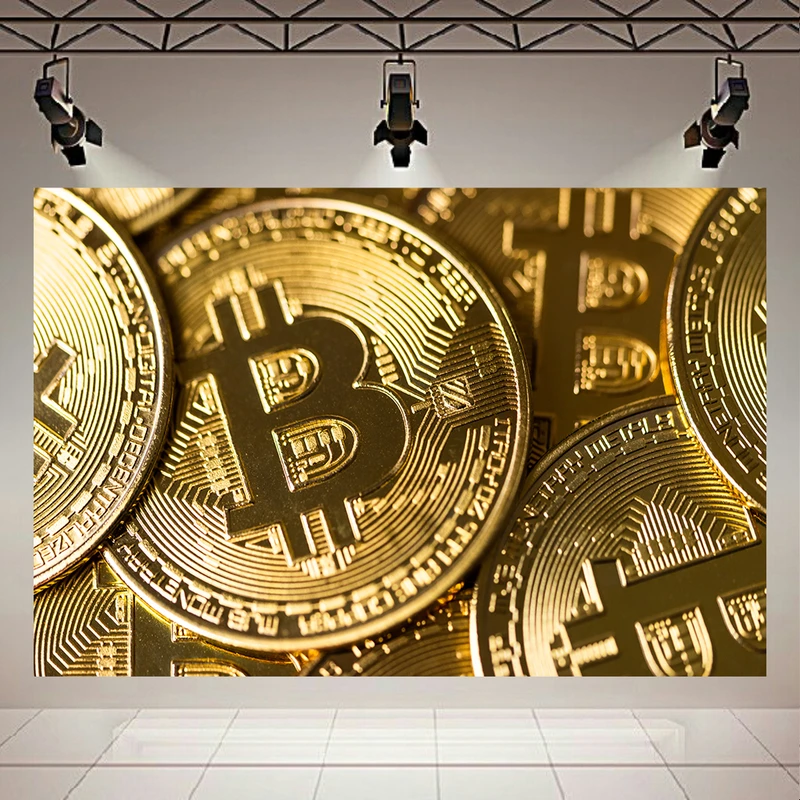 تابلو بوم طرح مخمل ثروت مدل بیت کوین کد PD130202