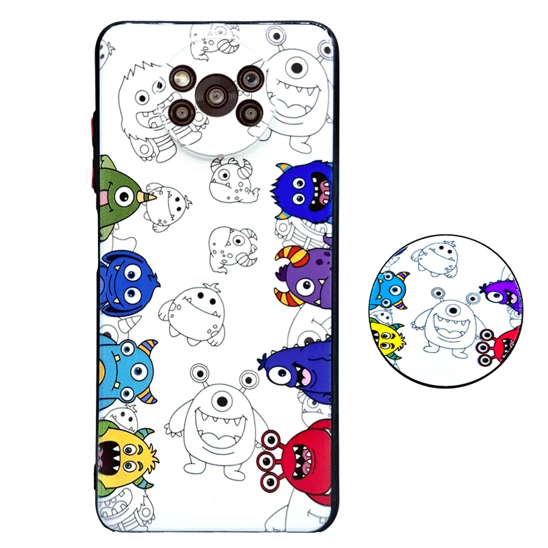 کاور مدل 6HAULA مناسب برای گوشی موبایل شیائومی Poco X3 / X3pro به همراه پاپ سوکت