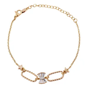 دستبند زنجیری زنانه ژوپینگ مدل AAD784