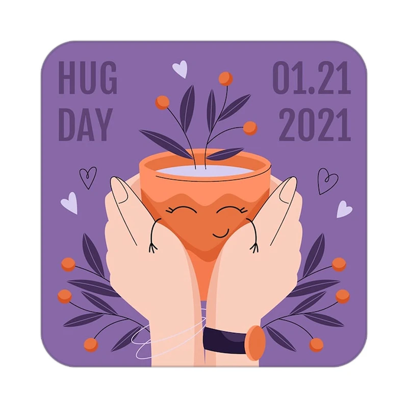 زیر لیوانی کاکتی طرح عاشقانه مدل mp37728