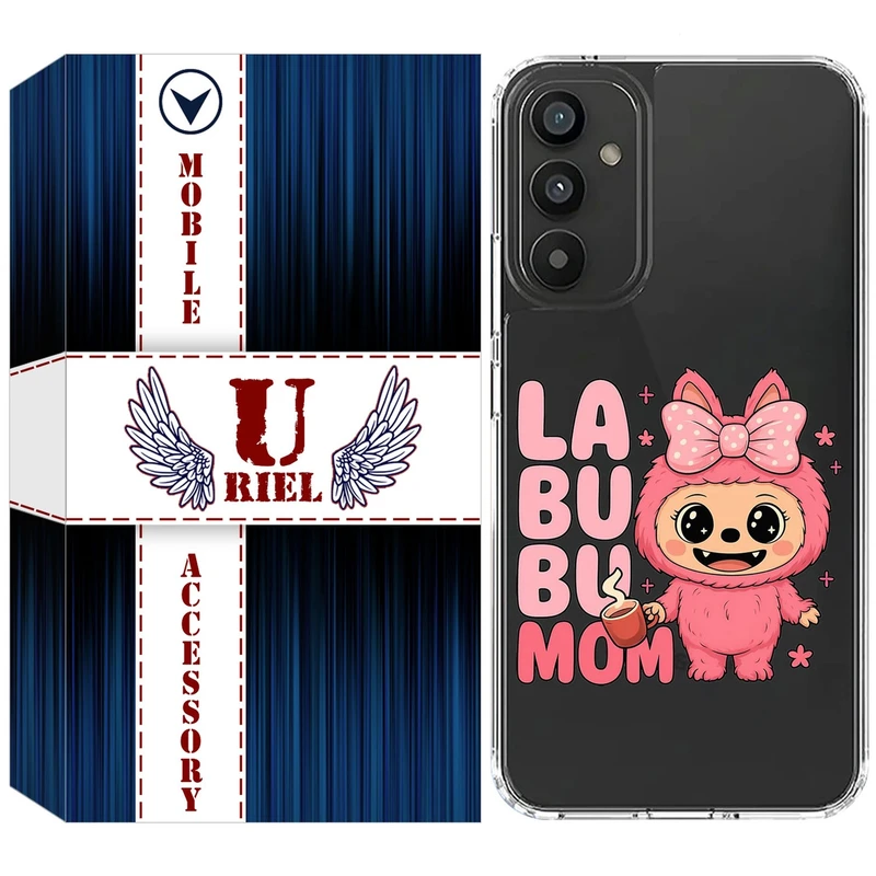 کاور یوریل مدل Clear کد 136 طرح لبوبو Labubu مناسب برای گوشی موبایل سامسونگ Galaxy A35 / A55