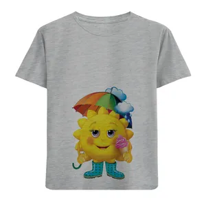 تی شرت آستین کوتاه دخترانه مدل خورشیدوچتر D84