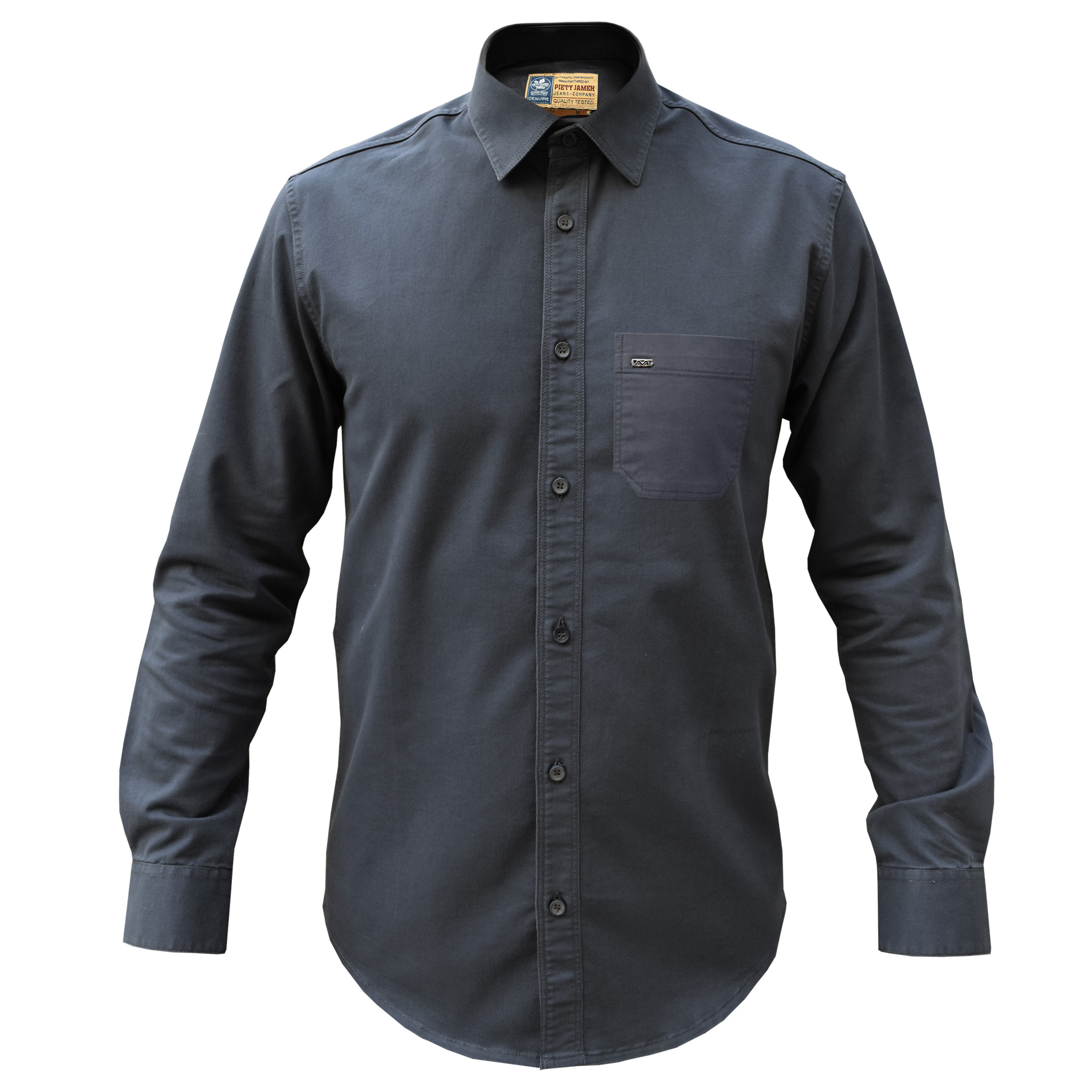 نقد و بررسی پیراهن آستین بلند مردانه پایتی جامه مدل کتان کش کد 9379040 توسط خریداران