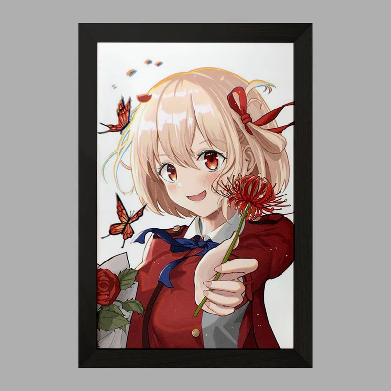 تابلو خندالو مدل چیساتو انیمه لیکوریس ریکویل Lycoris Recoil  کد 23005