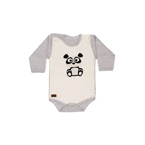 بادی آستین بلند نوزادی تربچه مدل پاندا