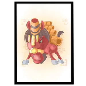 تابلو اتاق کودک و نوزاد بکلیت طرح اسب جنگو مدل B-188