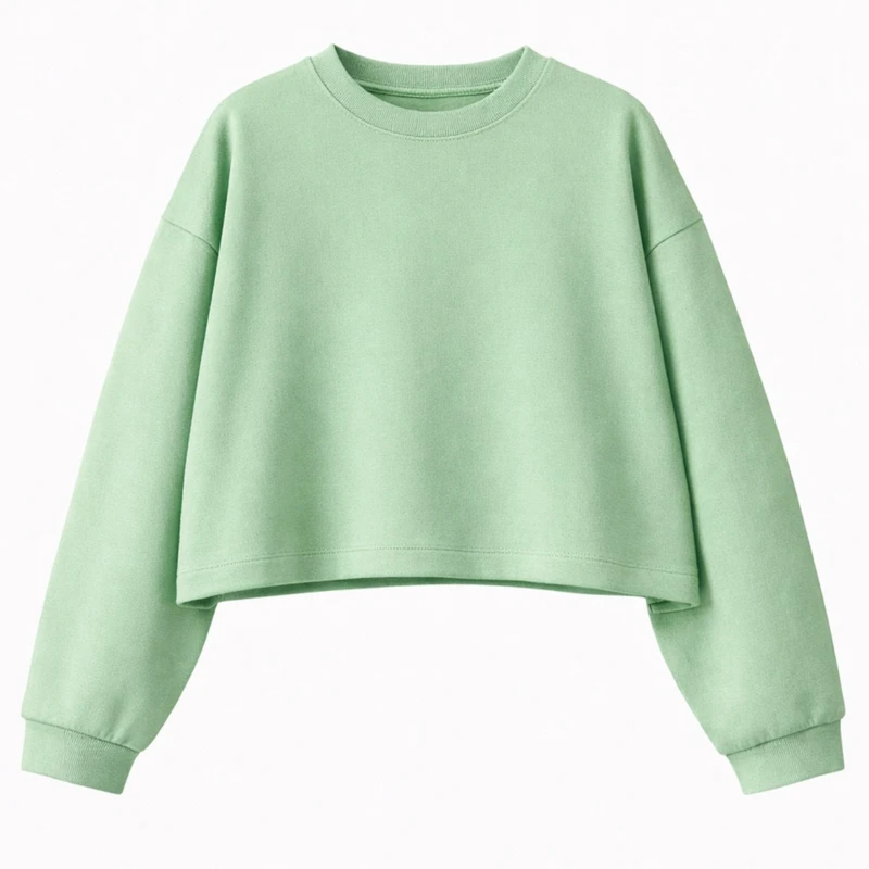 کراپ سویشرت زنانه مدل درسا