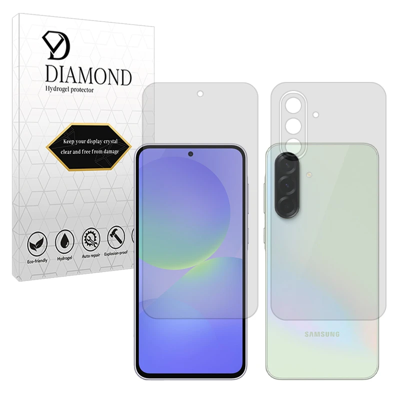 محافظ صفحه نمایش شفاف دیاموند مدل Tough مناسب برای گوشی موبایل سامسونگ Galaxy A36 به همراه محافظ پشت گوشی