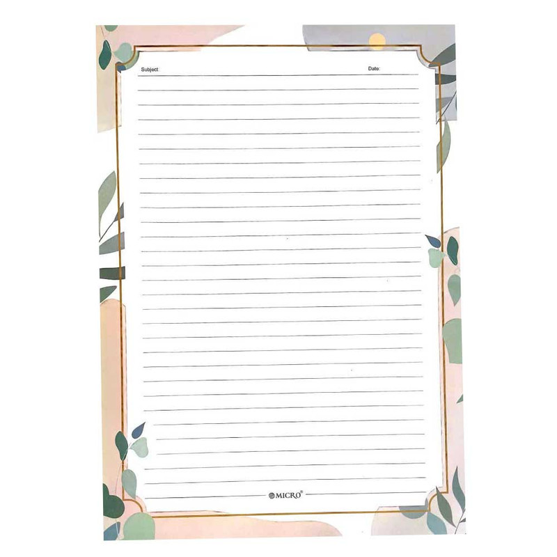 کاغذ یادداشت میکرو مدل حاشیه دار سایز A4 بسته 100 عددی