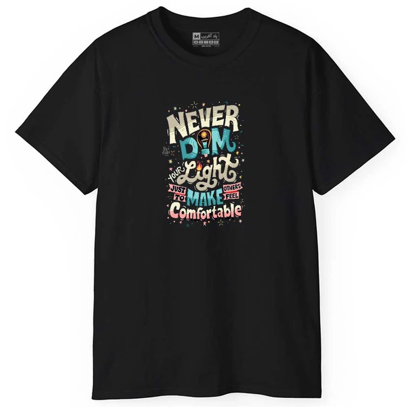 تی شرت آستین کوتاه مردانه پاد آفرین مدل اسپرت متن دار کد 0816