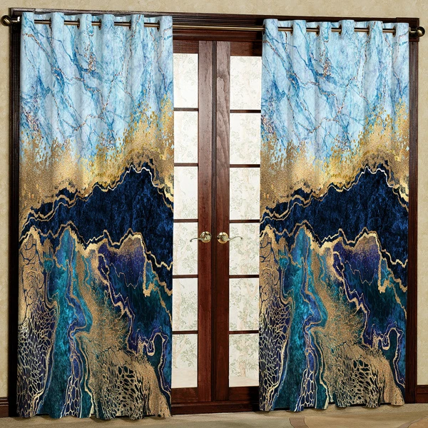 پرده مدل مخمل پانچی کد 6806 سایز 280x140 سانتی متر