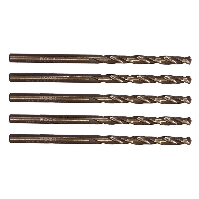 مته فلز کبالت  راک مدل ART-RK-3mm سایز 3 میلی متر مجموعه 5 عددی