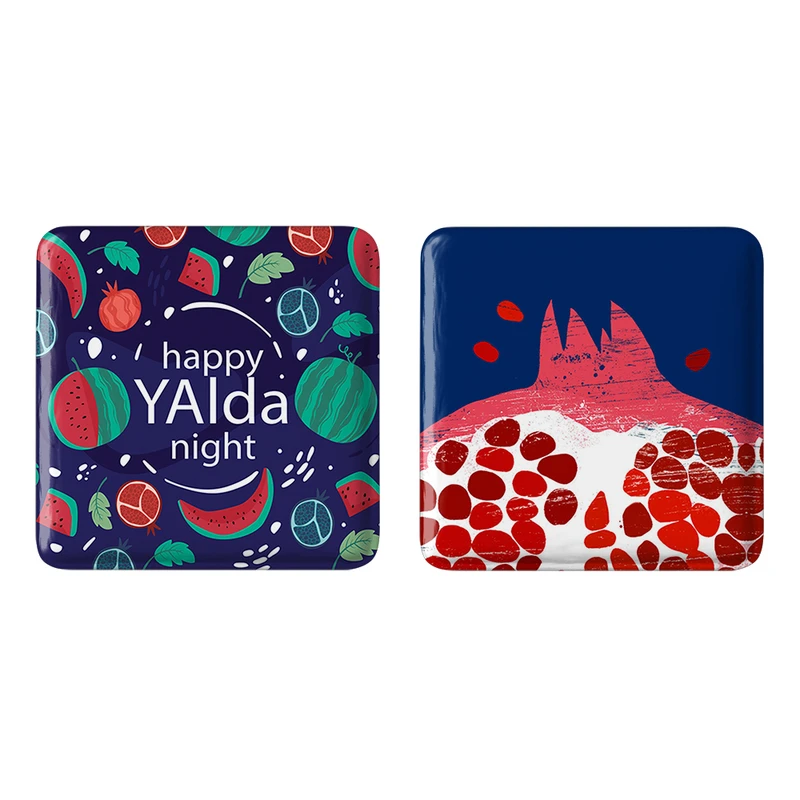 مگنت خندالو طرح شب یلدا کد 1076910780 مجموعه 2 عددی