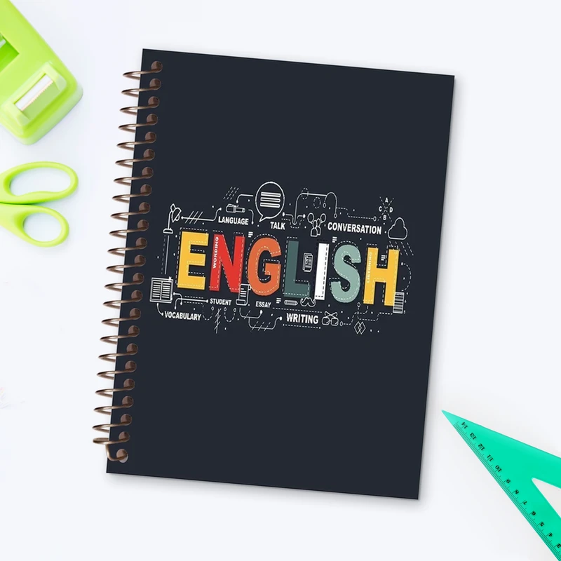 دفتر زبان 60 برگ طرح حروف انگلیسی کد L76