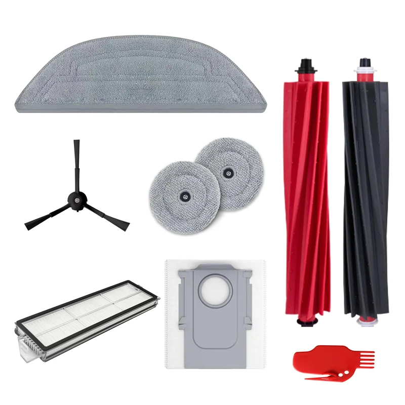 لوازم جانبی جارو برقی رباتیک مدل S8 MaxV Ultra مناسب برای جاروبرقی رباتیک روبوراک Roborock S8 MaxV Ultra مجموعه 9 عددی