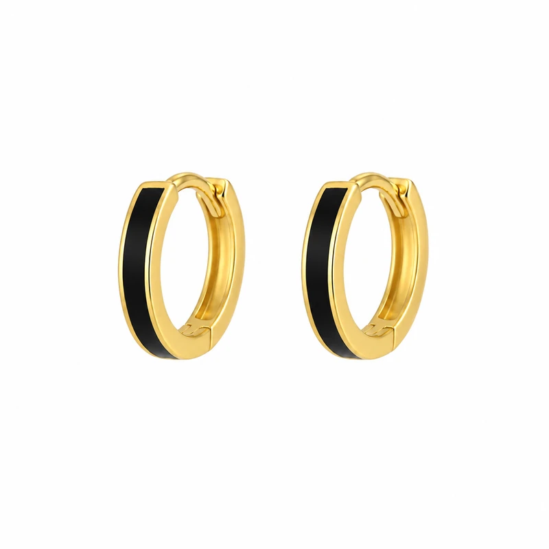گوشواره کلیپسی طلا 18 عیار زنانه مان گالری مدل مینادار کد EA01-0034400