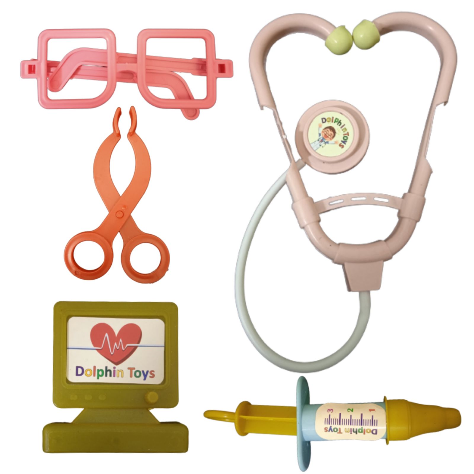 ست اسباب بازی تجهیزات پزشکی مدل بچه دکتر کد 1 مجموعه 5 عددی -  - 1